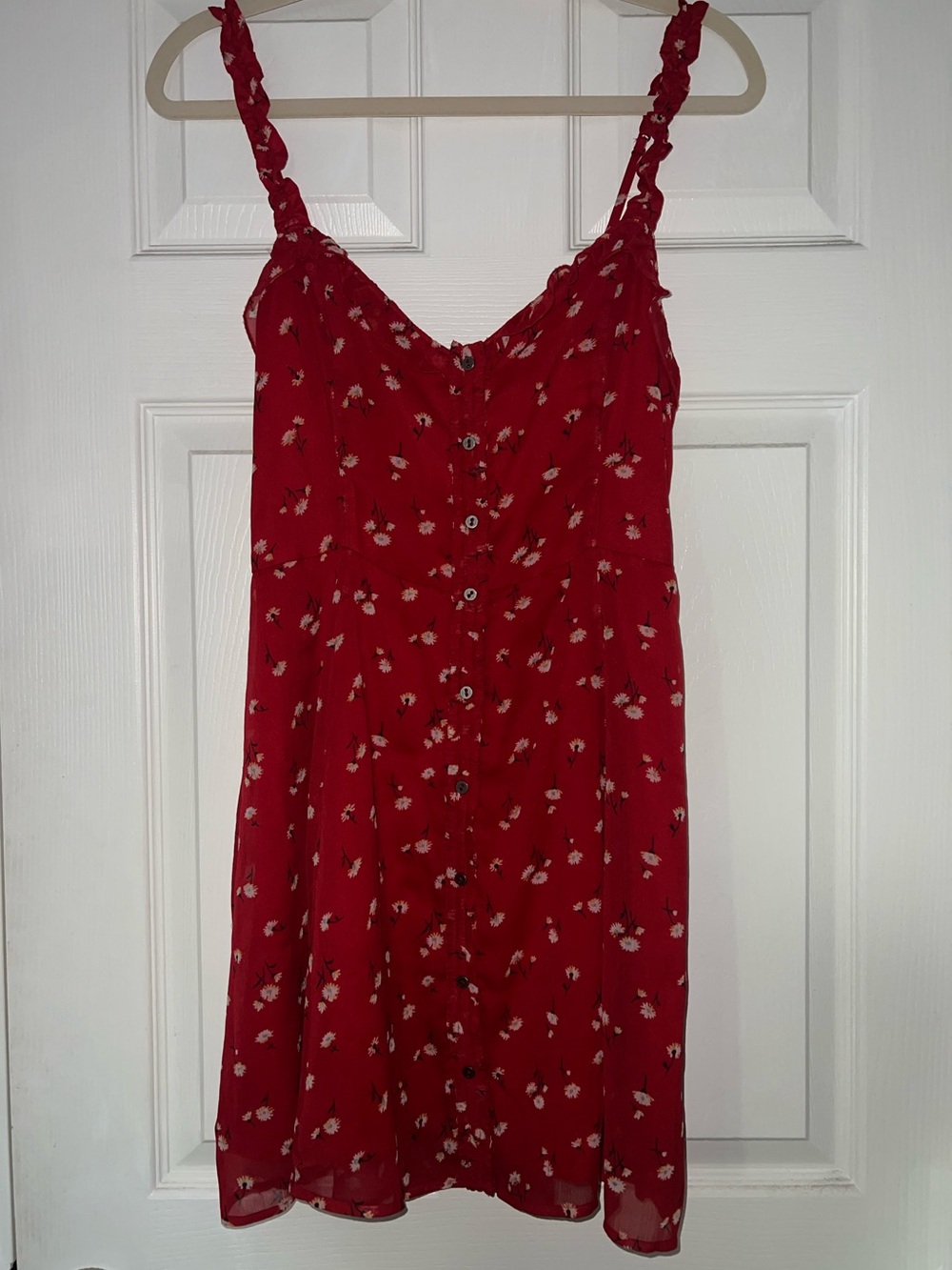 NWOT Abercrombie & Fitch Red Floral Sundress